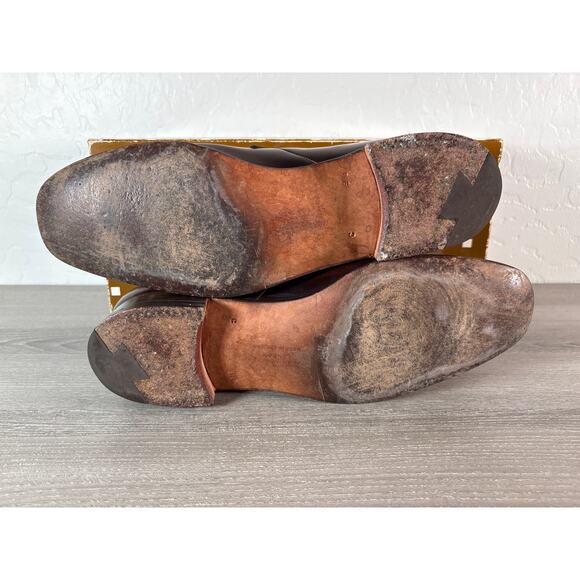 Vintage Alan McAfee London Neiman-Marcus- Men’s Brown Leather Dress Shoes - Picture 8 of 10
